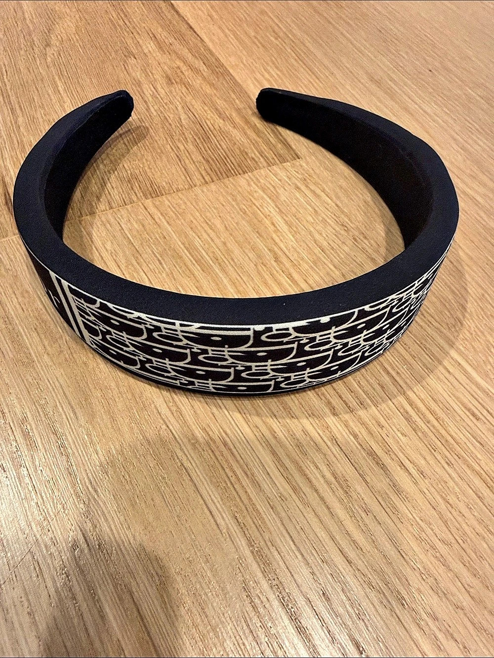 Christian Dior Oblique Dior Band Headband Black & White neverworn